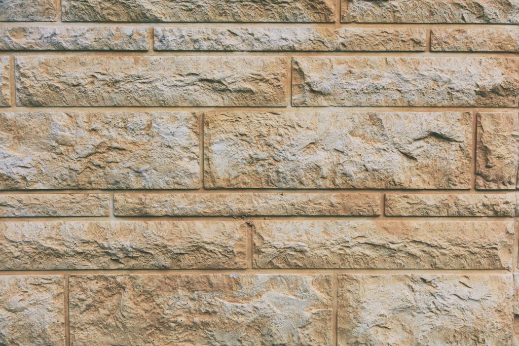 Construction of stone wall background